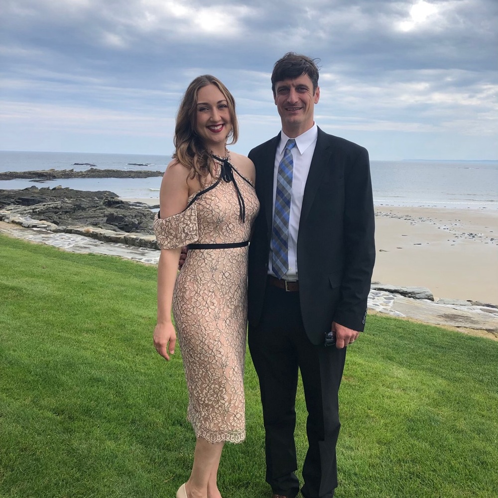 Midi cold shoulders lace dress - Picture 3 of 3